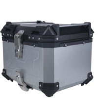 Boîte à bagages pour moto de grande capacité 45L en acier inoxydable, antivol avec serrure, directement de l'usine, pour les motos cruiser
