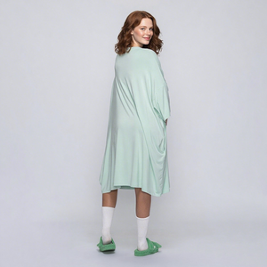 Camicia <span class=keywords><strong>da</strong></span> <span class=keywords><strong>notte</strong></span> Casual <span class=keywords><strong>da</strong></span> donna per dormire e raffreddamento estivo in maglia Lyocell traspirante con Logo personalizzato abbigliamento <span class=keywords><strong>da</strong></span> <span class=keywords><strong>notte</strong></span> personalizzato - Product Image 2