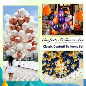Set de Globos de Látex Metálicos de 10 Pulgadas con Cinta para Decoración de Fiestas de Cumpleaños Infantiles, Bodas, Temática de Sirena, Arcoíris, Plateado, Minimalista - Product Image 5