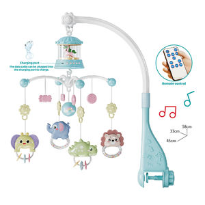 Juguete Musical Giratorio de Plástico BaoHan <span class=keywords><strong>para</strong></span> <span class=keywords><strong>Cuna</strong></span> de Bebé, Silla Mecedora con Tonos, Proyección de Luz, Control Remoto, Soporte <span class=keywords><strong>para</strong></span> <span class=keywords><strong>Cuna</strong></span> - Product Image 1