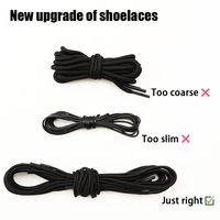 Unisexe 1 paire de lacets simples automatiques et épais avec boucle pivotante accessoires de chaussures faciles à installer
