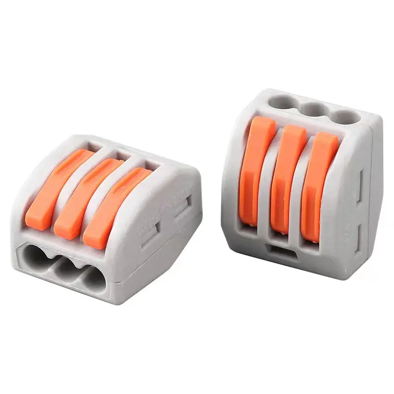 213 Push In Quick Connector Fil 1 In 2 Out Wire Splitter Terminales Mini Fast Quick Release Wire Connectors