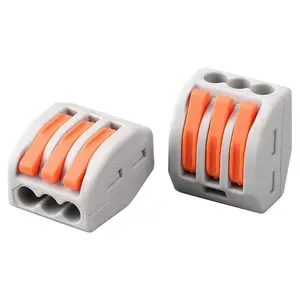 213 Push In Quick Connector Wire 1 In 2 Out Wire Splitter Terminales Mini Fast Quick Release Wire Connectors