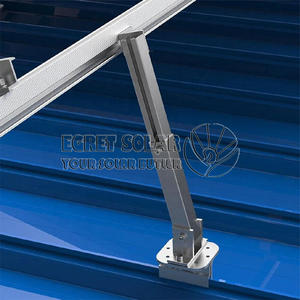 Supports de panneaux solaires pour balcon, <span class=keywords><strong>panneau</strong></span> de <span class=keywords><strong>toit</strong></span> plat (15-60 ° Support central de balcon à angle réglable pour <span class=keywords><strong>toit</strong></span> plat et mur - Product Image 2