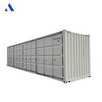 Conteneur maritime 40 pieds ACE Brand en acier Corten, 40' High Cube, ouverture latérale avec 3 colonnes centrales, côté ouvert