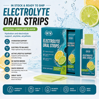 Bandes orales d'électrolytes OKTW saveur citron et citron vert naturelles – Favorise l'équilibre électrolytique – Complément alimentaire quotidien – En stock