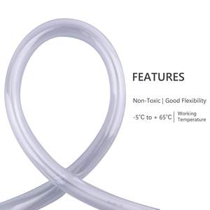 Tuyau en <span class=keywords><strong>PVC</strong></span> sur mesure, 1/4ID X 1/2OD, flexible, transparent, raccords en vinyle, 10 pieds, qualité alimentaire, raccords pneumatiques en <span class=keywords><strong>PVC</strong></span> - Product Image 3