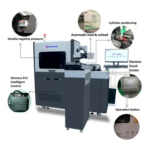 Printer botol silinder putar, mesin silinder kecepatan tinggi, Cetakan tanpa kelim 360 derajat otomatis penuh