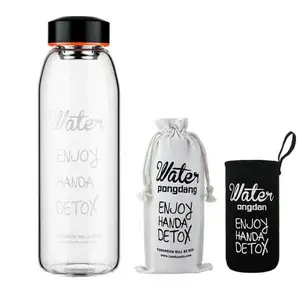 Factory Produced High Borosilicate Premium Glass Water Filter Bottle