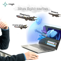 LFD 05 Protecteur d'écran de confidentialité pour les ordinateurs portables HP Huawei Samsung Verre trempé Lumière bleue Anti-éblouissement Anti-espion Propriétés magnétiques