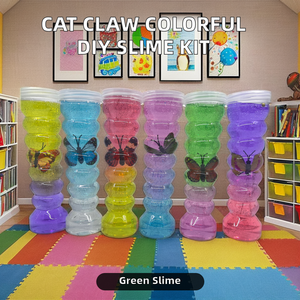 <b>Butterfly</b> Glitter Slime Wholesale Simple Design Slime <b>Toys</b> with Colors Mixed Tall Cup Crystal Clay Slime Kit Extra-Stretchy - Product Image 3