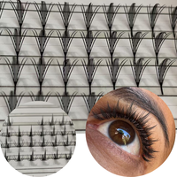 Bulu Mata Anime Warna Hitam Coklat Model Wispy Spiky, Lembut, Serat, Buatan Tangan, untuk Aplikasi Sendiri, Laris Manis
