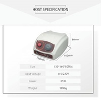 2025J OEM Corée Original Puissant 207B+120 Rouge Micromoteur pour Laboratoire Dentaire, Outils de Polissage de Prothèses, Ponceuse Podologique, Ponceuse à Ongles pour Manucure et Gel