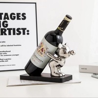 Porte-bouteilles Violent Bear, ornement de luxe léger pour la décoration de la maison, pour bar, meuble TV, salon