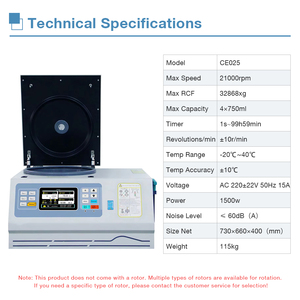 <span class=keywords><strong>Centrifugeuse</strong></span> de laboratoire à grande vitesse de 21 000 tr/min, <span class=keywords><strong>centrifugeuse</strong></span> de bureau à grande vitesse, <span class=keywords><strong>centrifugeuse</strong></span> portable 4*750 ml, vente en gros d'usine - Product Image 6