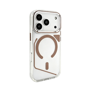 เคสใสแม่เหล็กแรงสูง ดีไซน์สร้างสรรค์ สำหรับ iPhone 17 16 15 14 Pro Max เคสโทรศัพท์มือถือแบบใสลายเส้นแม่เหล็กสำหรับ iPhone - Product Image 4