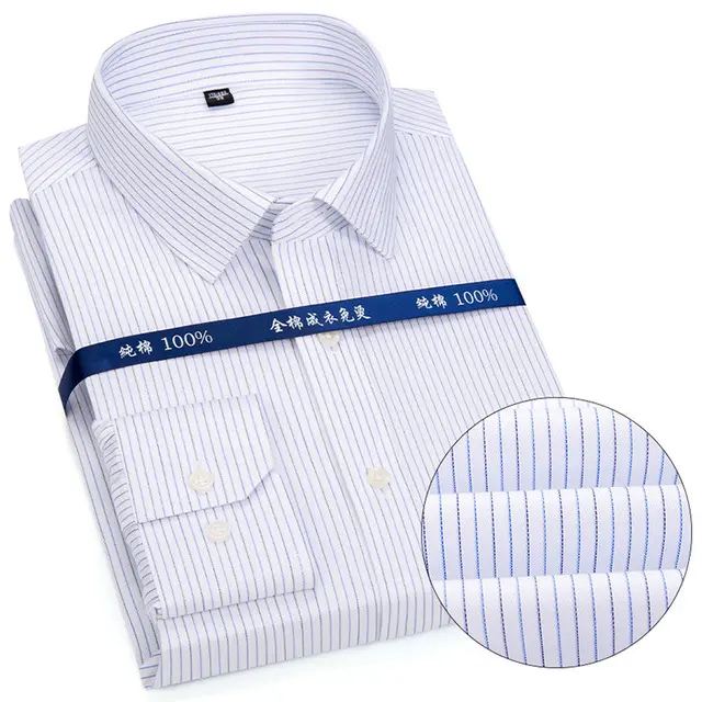 Custom Large Size Office Wear Mens Business Dress Shirts Multiple Colors Classic Formal Shirts