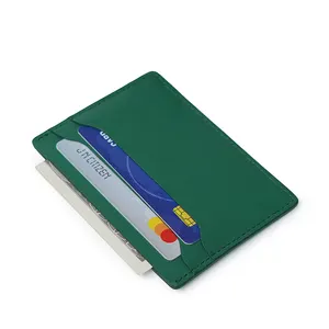 Credit Card Holder Slim Wallet Leather Minimalist Wallet With RFID Blocking Card Holder Wallet
