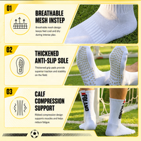 Chaussettes de sport antidérapantes personnalisables avec logo pour équipes de football – Modèle 2026 – Prêtes à l'emploi (RTS)