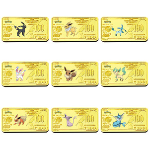 Pièces de monnaie <span class=keywords><strong>en</strong></span> or <span class=keywords><strong>Pokémon</strong></span> d'anime japonais <span class=keywords><strong>les</strong></span> plus vendues : Série Ibilibili, pièces commémoratives carrées <span class=keywords><strong>en</strong></span> métal, parfaites pour <span class=keywords><strong>les</strong></span> cadeaux - Product Image 1