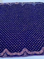 Tissu en dentelle de velours africain en gros avec perles, prix compétitif, tissu en dentelle de velours à sequins