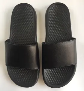 Unisex Hitam Sandal Jepit, Olahraga SLIDE Sandal Musim Panas Kosong Slider Sandal Unisex Dapat Disesuaikan