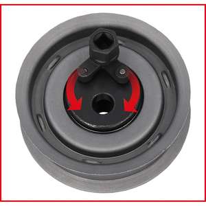 KS TOOLS 1/4” universal pin wrench for timing belt <b>tensioning</b> <b>pulley</b>, adjustable - Product Image 3