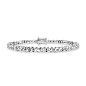 IGI Certified Lab Grown Diamond Tennis Bracelet 10K 14K 18K Solid Gold Round Cut Fine Jewelry for Women - Product Image 1