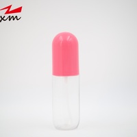 Flacon pulvérisateur vide en PET de 60 ml en forme de capsule, flacon de brume cosmétique rechargeable, pour parfum, tonique, emballage cosmétique de voyage