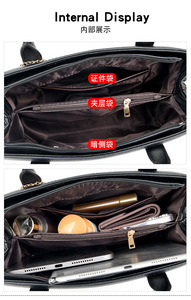 Bolsa Tote Personalizada de Cuero PU, Bolsos de Mano de Lujo para Mujer, Bolsos de Diseñador, Bolsos Cruzados de Alta Calidad para Dama - Product Image 6