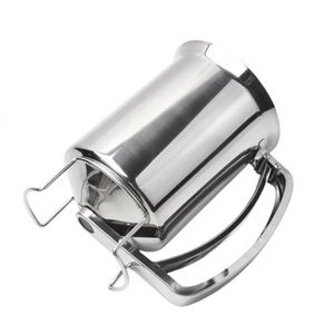 Dispensador de masa para panqueques de acero inoxidable de 800 ml, embudo profesional para masa, herramienta de cocina para hornear pasteles, cupcakes, crepes y gofres - Product Image 3