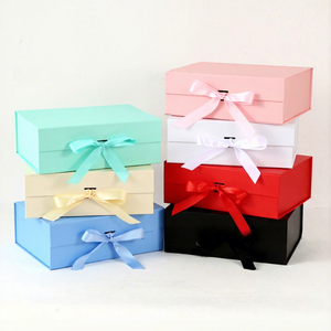 New Arrival Tushi Fo Simple Elegant <b>White</b> Rigid Gift <b>Box</b> with Magnetic Closure Ribbon Stamping Printed Recyclable - Product Image 3