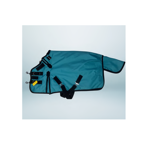 <b>Best</b> Quality Waterproof Miniature 1200D No-Fill Polyester Customized Horse Rug Teal Webbing with Nylon Lining for Winter Use - Product Image 1
