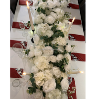 Plante verte simulée arrangement floral chemin de mariage fleur décoration de mariage proposition fond décoration fleur