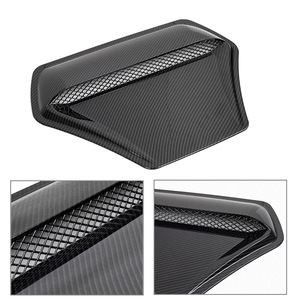 Couvre-ventilateur de capot RASTP, motif en fibre de carbone, plastique ABS, installation adhésive, autocollant pour carrosserie de voiture - Product Image 3