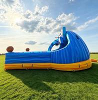 Jeu de basket gonflable à double piste pour événements commerciaux et locations