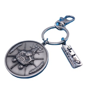 Porte-clés en alliage de zinc électroplaqué avec figurine de dessin animé en relief, taille et couleur personnalisées, cadeau d'affaires - Product Image 5