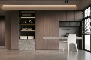 Armadio su Misura con Angoli Arrotondati, Guardaroba di Lusso Italiano, Arredamento Completo per Villa Privata di Alta Gamma, Progetto OEM ODM, Fabbrica - Product Image 6