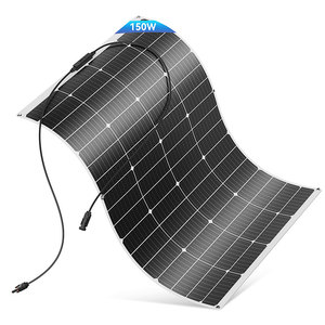 Panneaux solaires monocristallins légers de haute qualité 100W 150W 200W 300W Panneaux flexibles portables 23% d'efficacité Matériel PET - Product Image 1