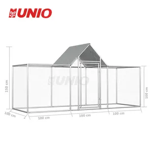 HOT Cheap Big Rabbit Hutch Industrial Chicken Coop Run Metal Chicken Coop Houses para la venta