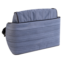 Sac isotherme portable pour pique-nique 2 personnes avec compartiment réfrigérant, bandoulière amovible, poignée de transport, fermeture éclair frontale, réutilisable et léger