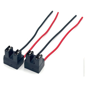 Oto motosiklet H7 güç kablosu soket kablosu kadın 2Pin konnektör kablosu PVC malzeme yalıtım yarım kesim uç tel koşum - Product Image 1