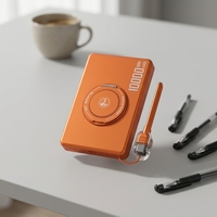 Batterie externe magnétique sans fil 3 en 1 10000mAh, chargeur ultra fin pour téléphone, montre connectée, écouteurs avec support