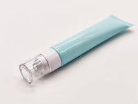 Tube cosmétique souple en PE imprimé sur mesure avec embout à bille massante, emballage pour soins de la peau pour gel contour des yeux, sérum facial et massage cosmétique
