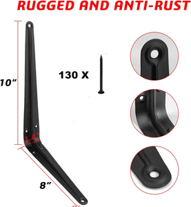 Easyway thương hiệu đồ nội thất phần cứng phụ kiện hỗ trợ góc Kệ khung tường kim loại nổi Kệ hỗ trợ khung - Product Image 4