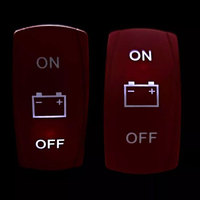 Interrupteur à bascule LED étanche 12V 20A 24V 10A, gravé au laser sur mesure, 5 broches, marche/arrêt, pour modification de voiture, bateau, tout-terrain