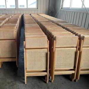 Wholesale Durable <strong>Folding</strong> Restaurant Natual Rattan Foldable <strong>Wood</strong> Dining <strong>Chairs</strong> for Events - Product Image 3