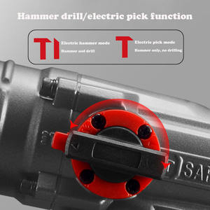 Furadeira Elétrica de Nível Industrial para Concreto de Uso Doméstico Ferramenta Profissional Multifuncional Furadeira de Impacto e Martelete Elétrico de Dupla Função - Product Image 4