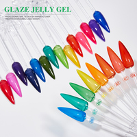 Vendeeni OEM jeli tipis UV Gel cat kuku 24 warna Set kotak kuku Gel perlengkapan tinggi pigmen cat kuku pabrik Label pribadi