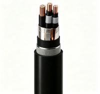 Câble de moyenne tension en cuivre Zhongkai BS6622 6.35/11(12)kV Isolation XLPE Gaine MDEP 3*185mm² 90 ° Alimentation externe directe C
